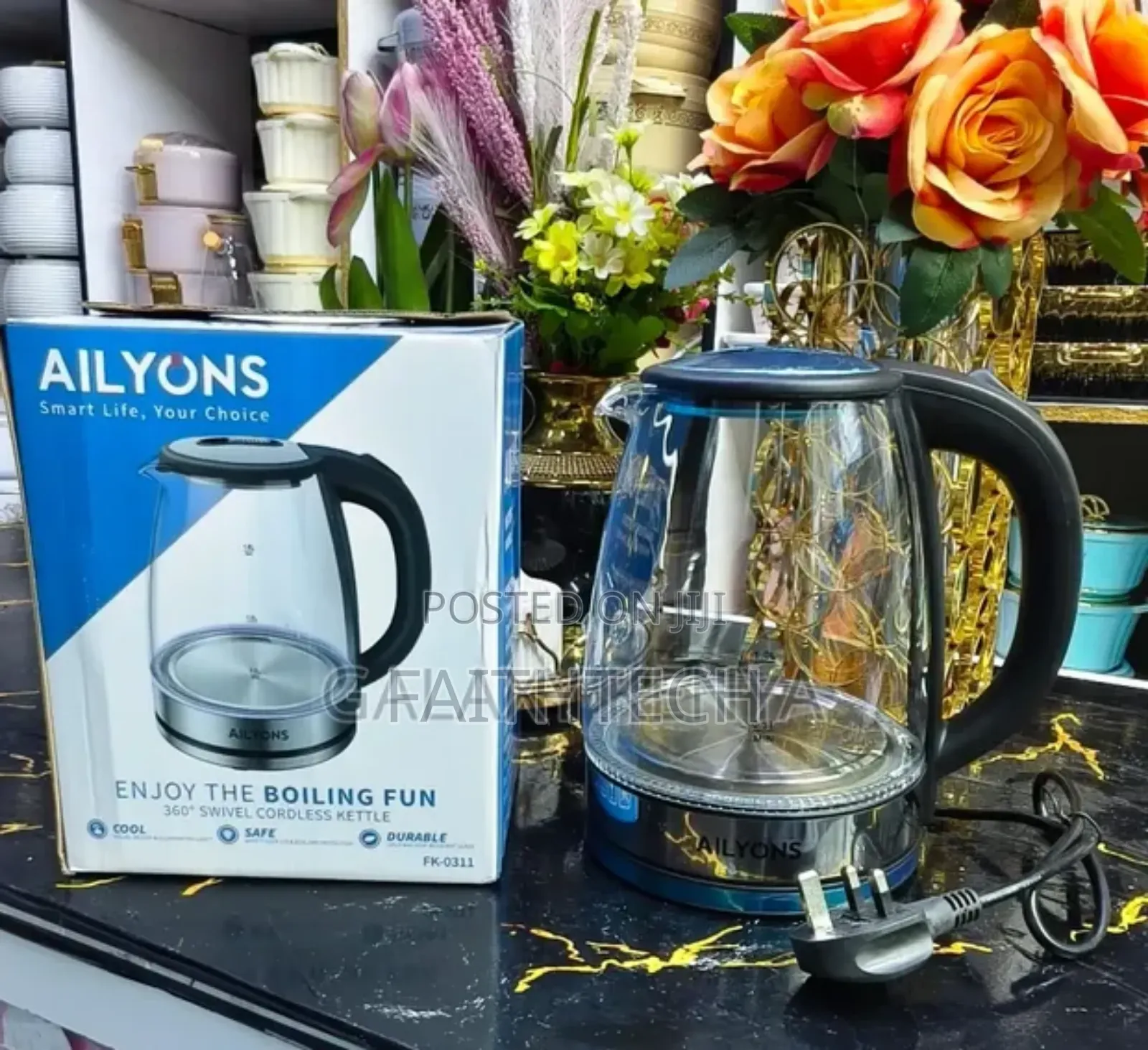 1.8ltr Ailyons Transparent Kettle