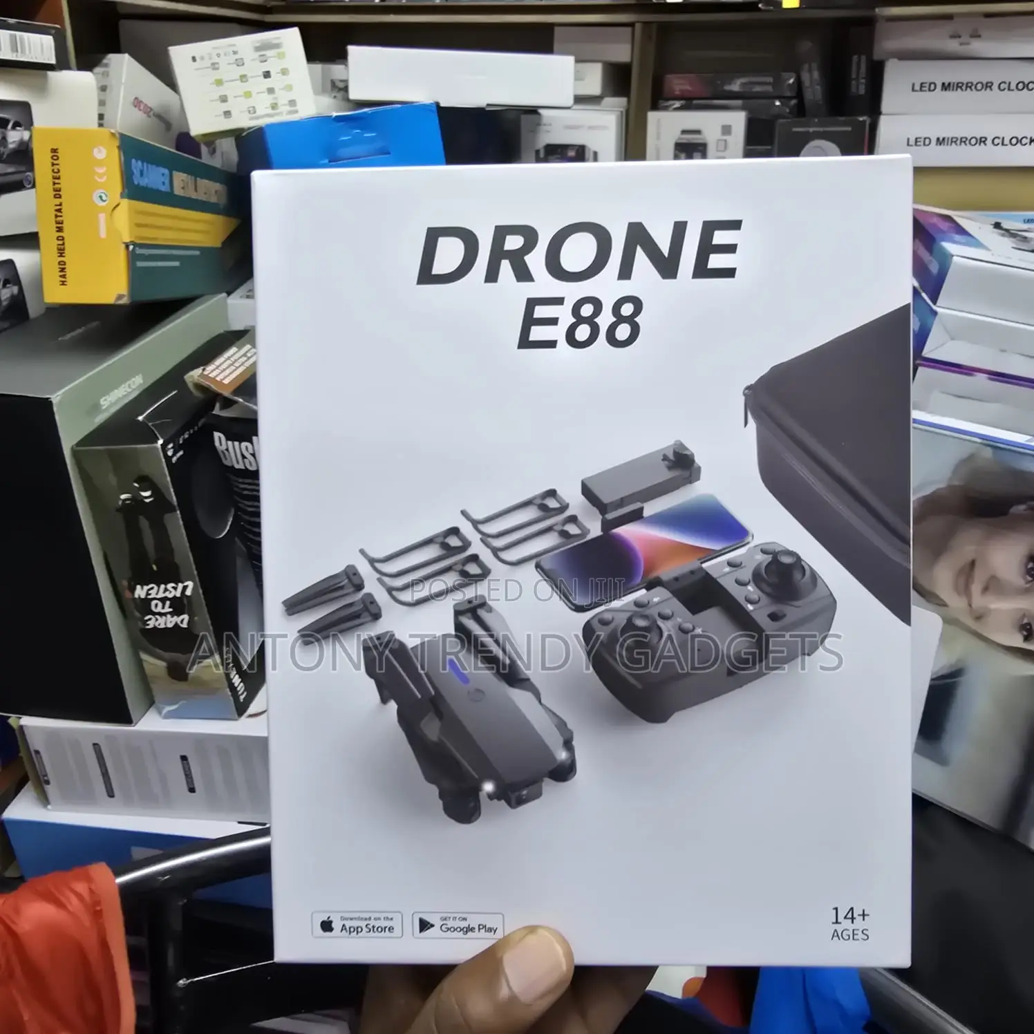 Portable E88 Pro Foldable Camera Drone For Beginners