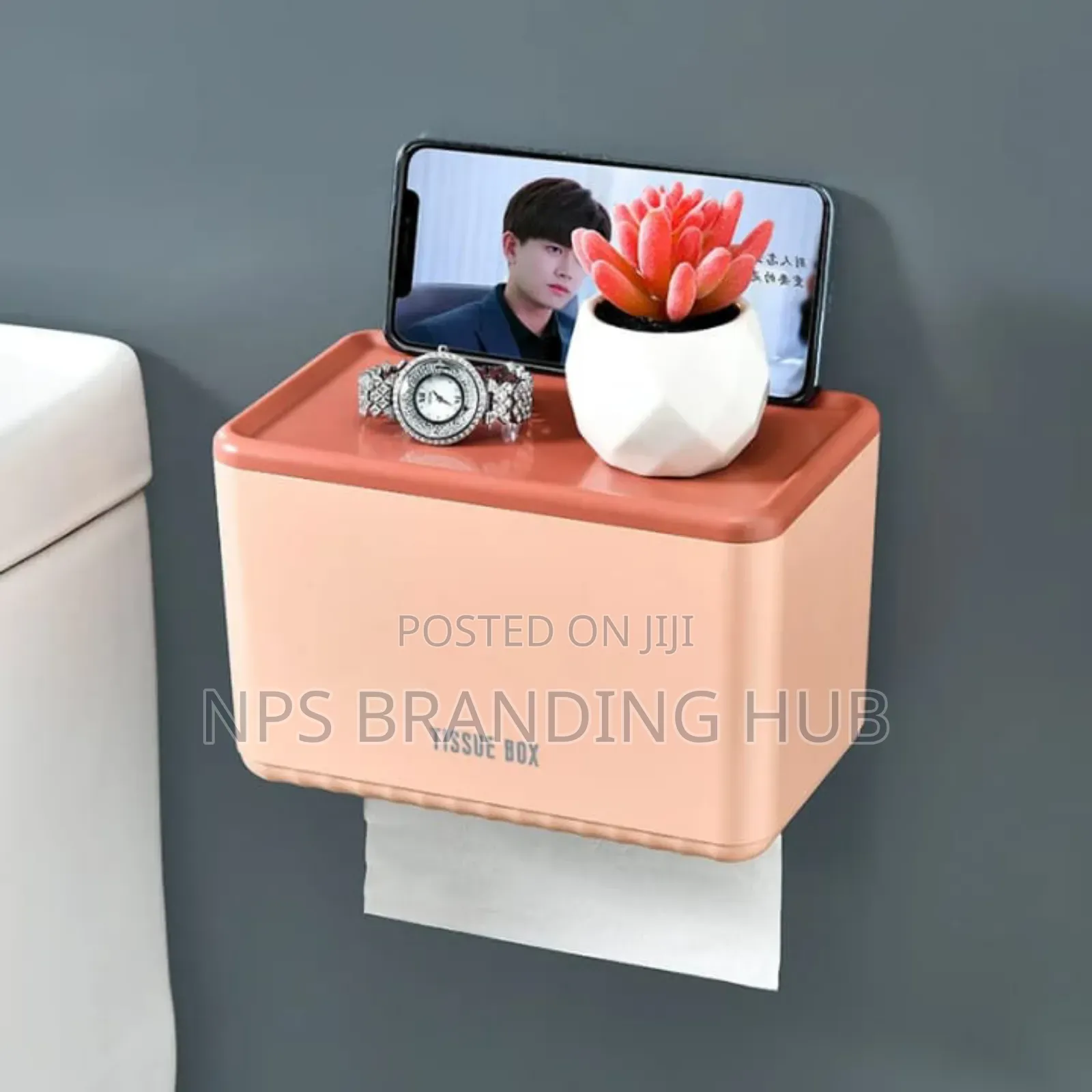 Wall Mounted Bathroom Roll Paper Hanger/Toilet Paper Box Gm