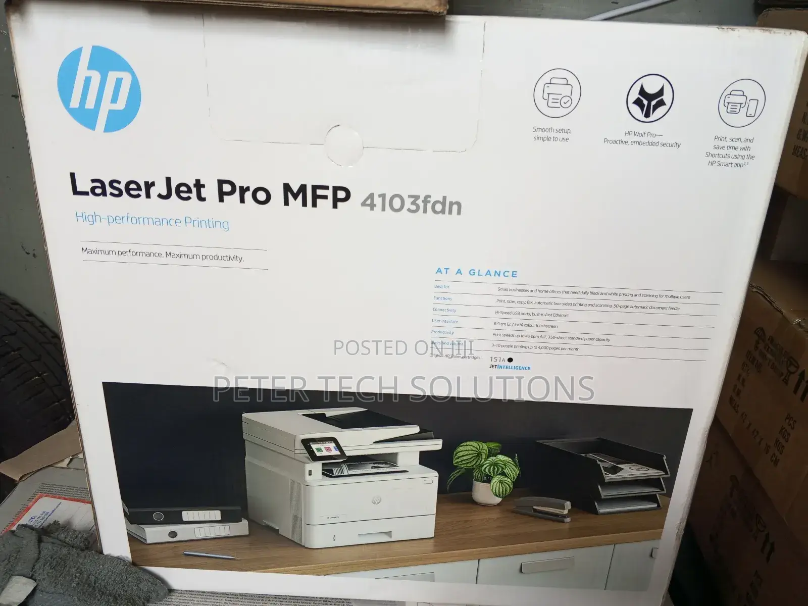Hp Laserjet Pro Mfp 4103fdn Printer
