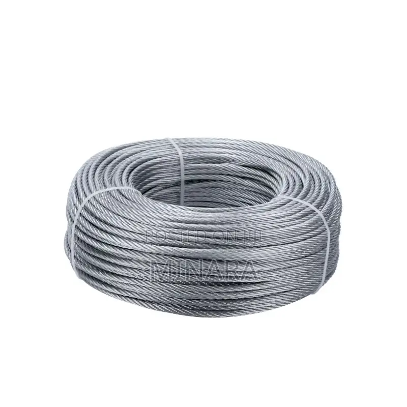 8mm, Galvanized Steel Wire Rope, 150 Meters Roll