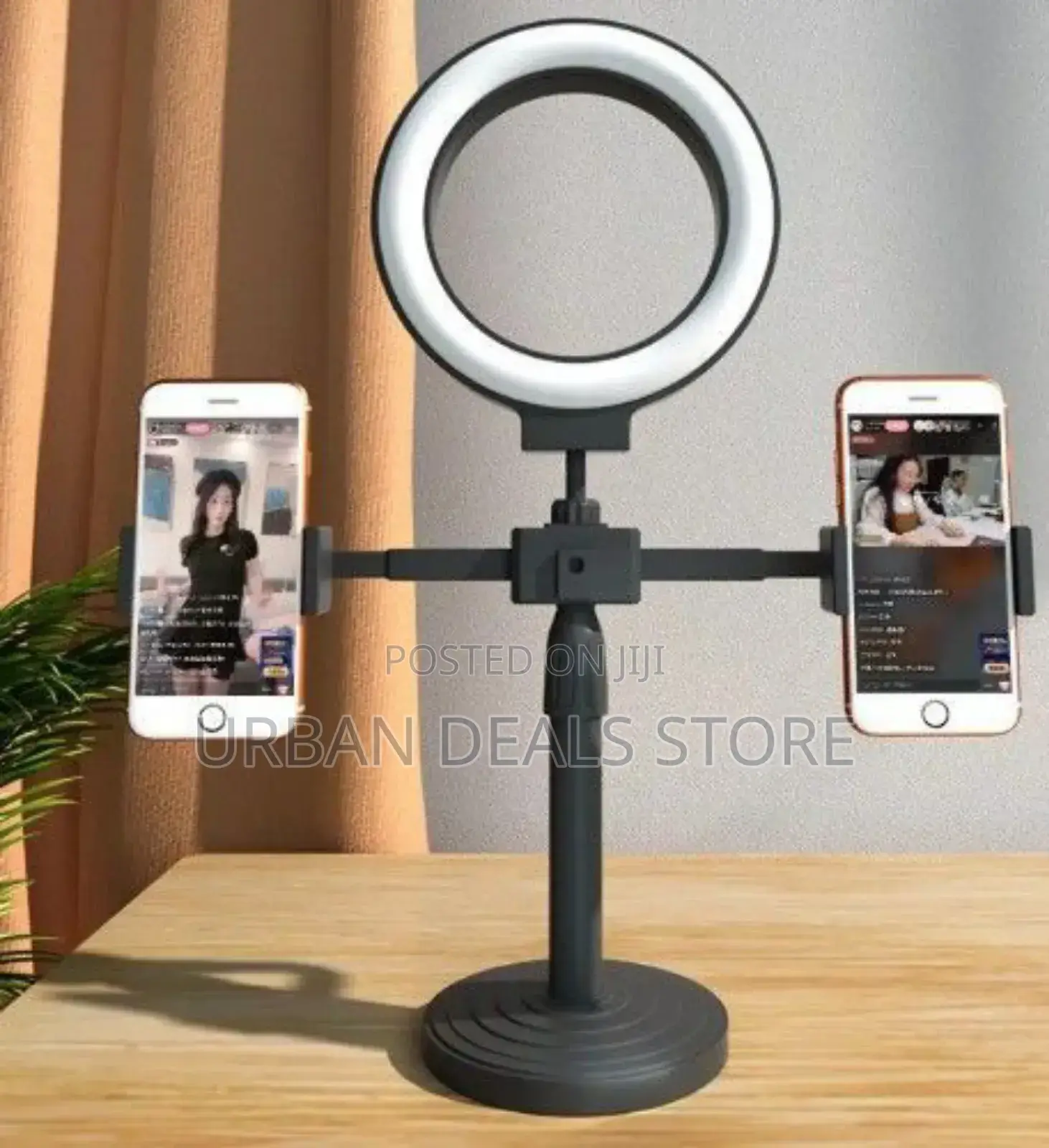 Double Stand Holder With 6inch Ringlight