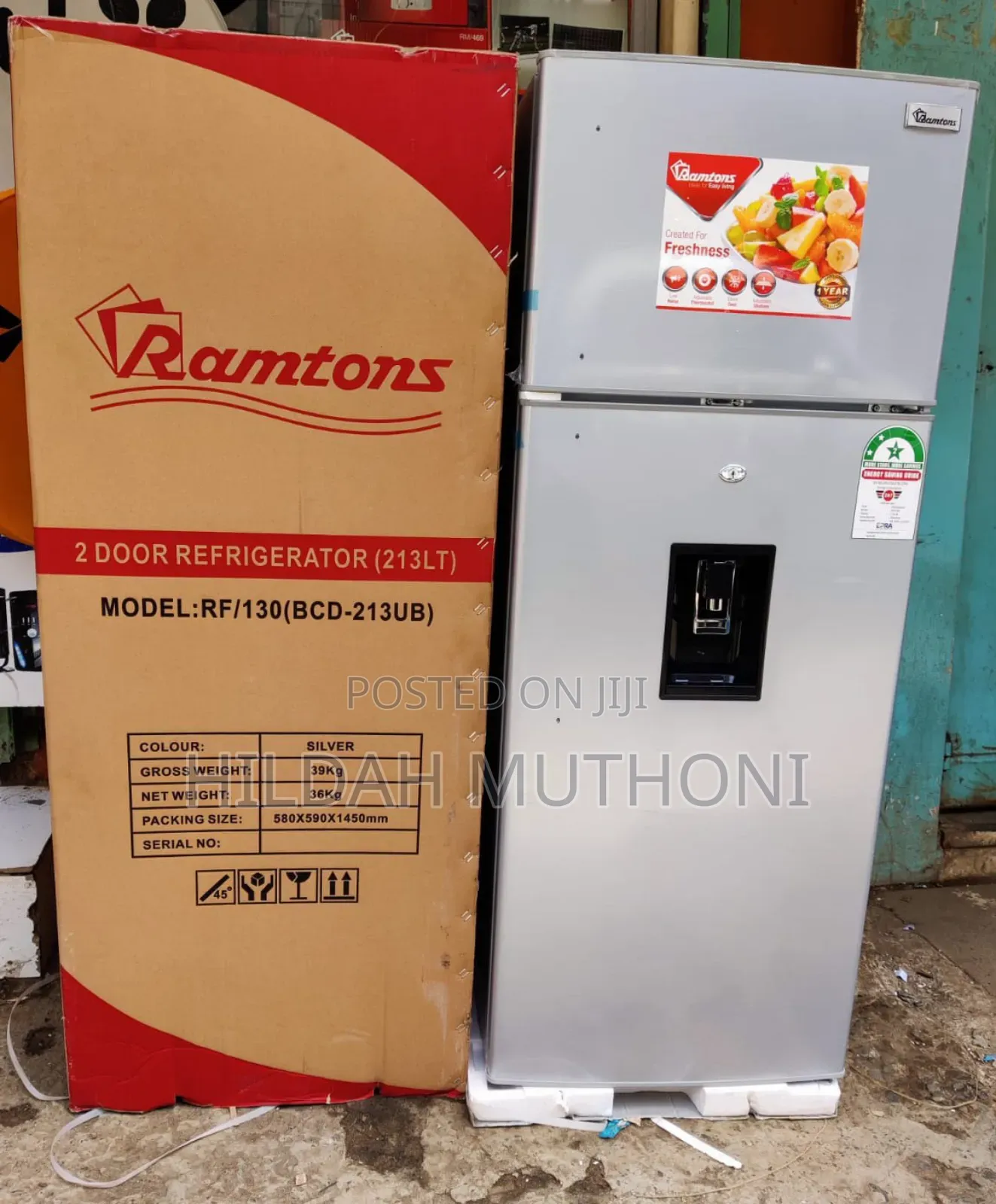 Ramtons 213litres Fridge With Dispenser