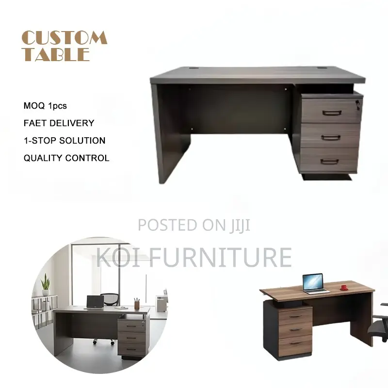 Office Desk : Modern 1400mm Executive Office Desk