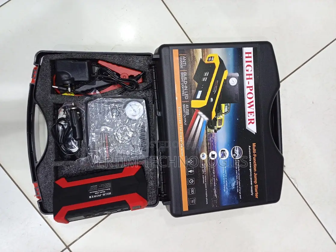 High Power 12v 99800mah Emergency Jump Starter With Tire Inflator