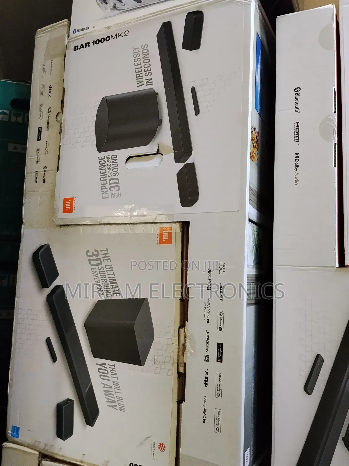 JBL Bar 1000mk2 7.1.4ch 960w Soundbar With True Dolby Atmos