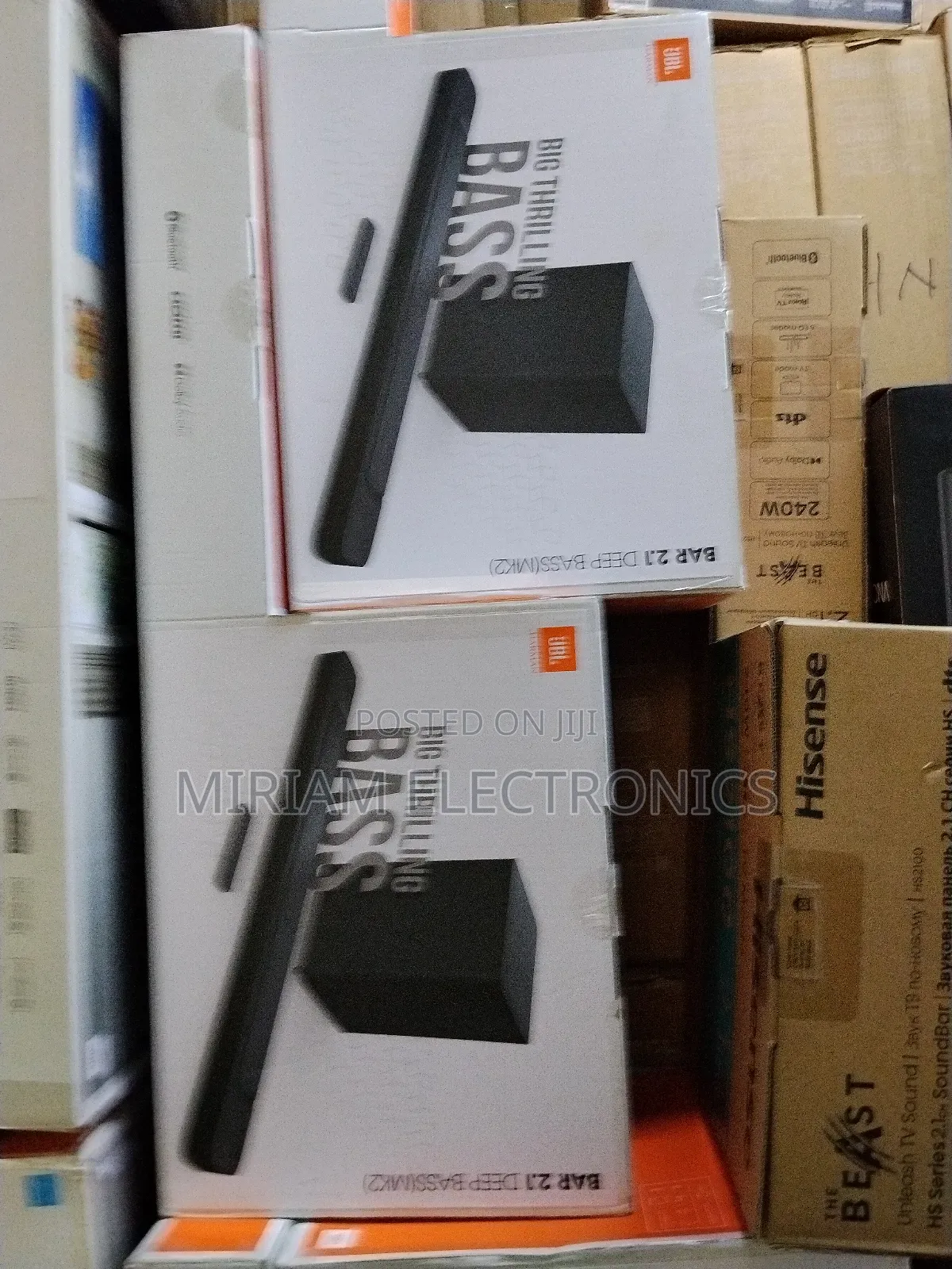 JBL 2.1ch Bar2.1 Deep Bass (Mk2) Soundbar 300w - Black