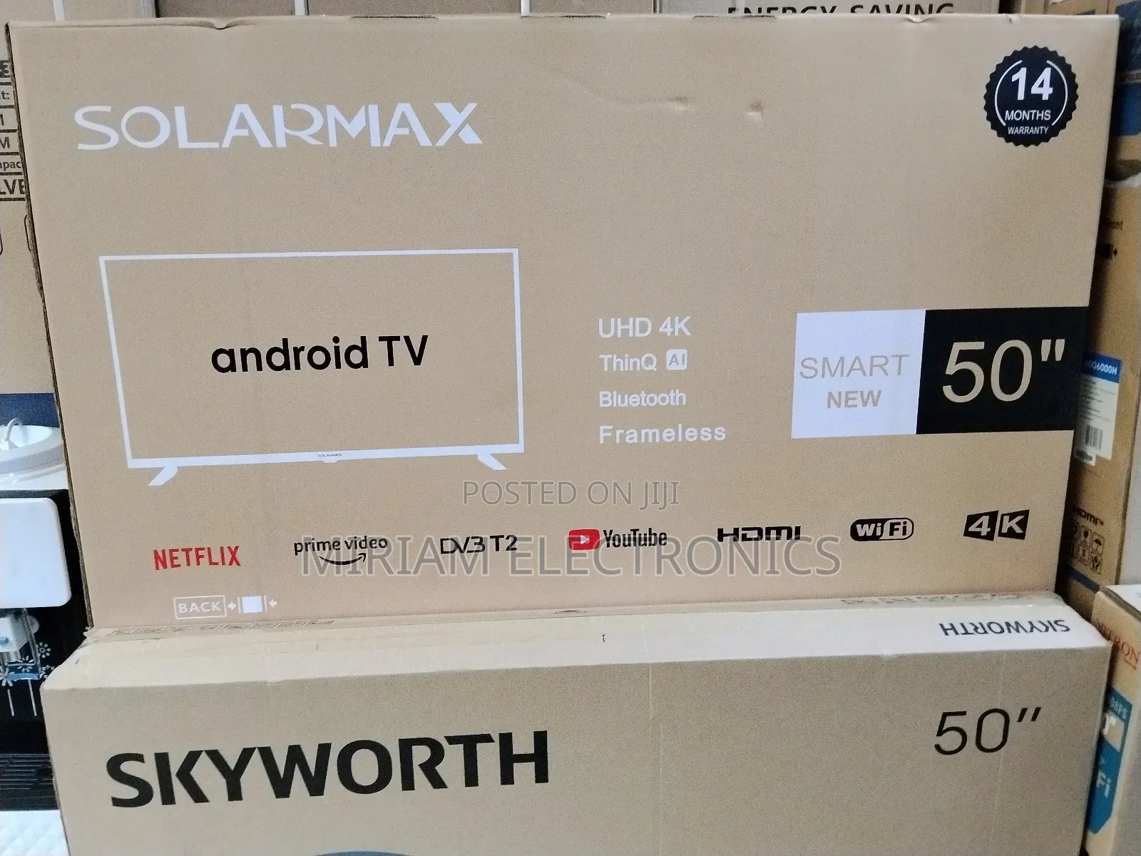 Solarmax 50-Inch Full Hd Led Smart Tv With Built-in Wi-Fi, Dolby Audio