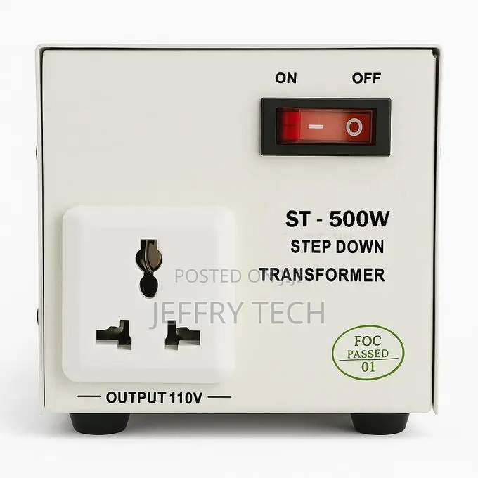 500w Step Down Transformer 220v to 110v Voltage Converter With Uk Plug
