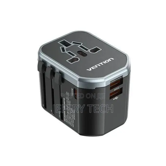 Vention 3-Port Usb (C + a + A) Universal Travel Adapter (20w/18w/18