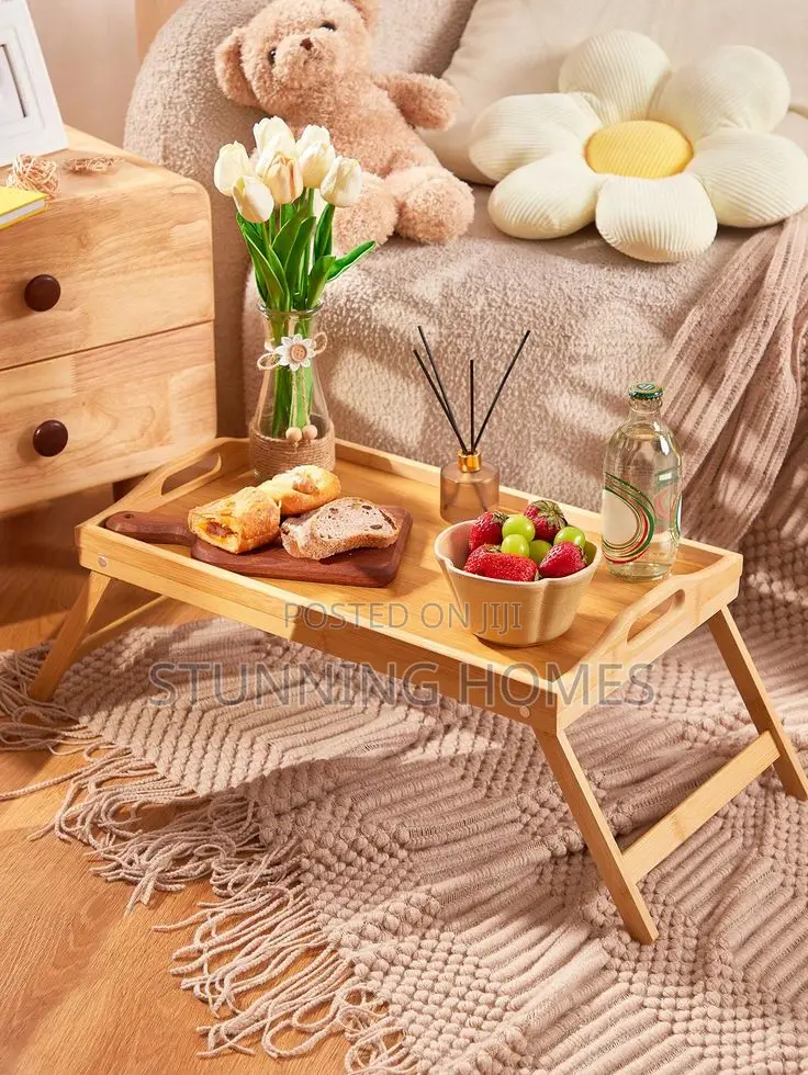 Foldable Serving/Work Wooden Table