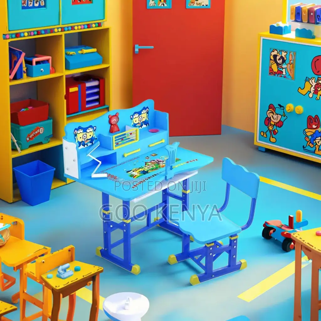 Kids Furniture; Kids Desk And Chair Set For Home Study And Homework
