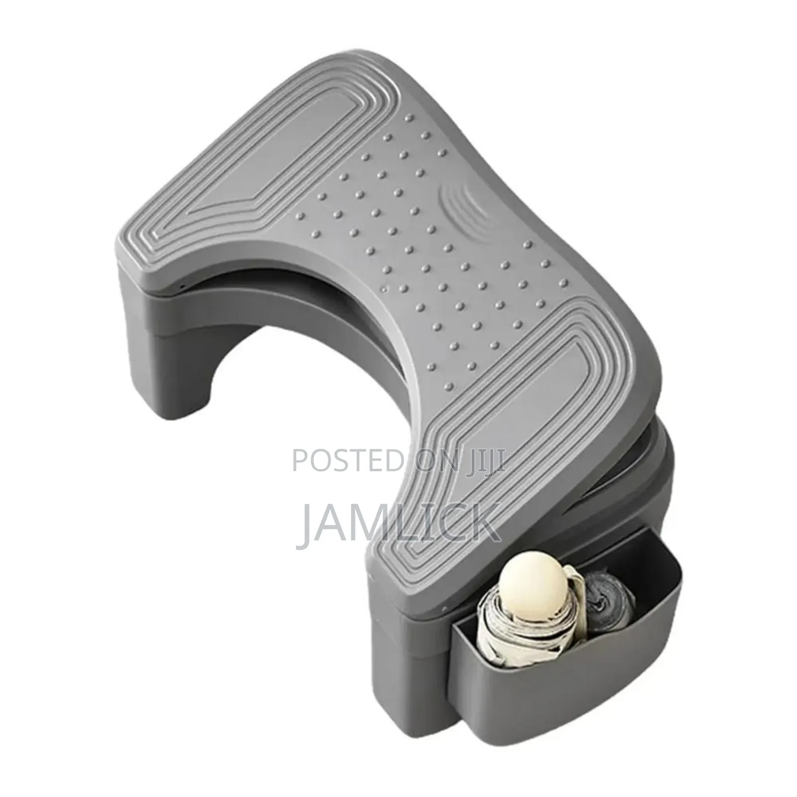 Ergonomic Foldable Toilet Footrest With Storage –Ev