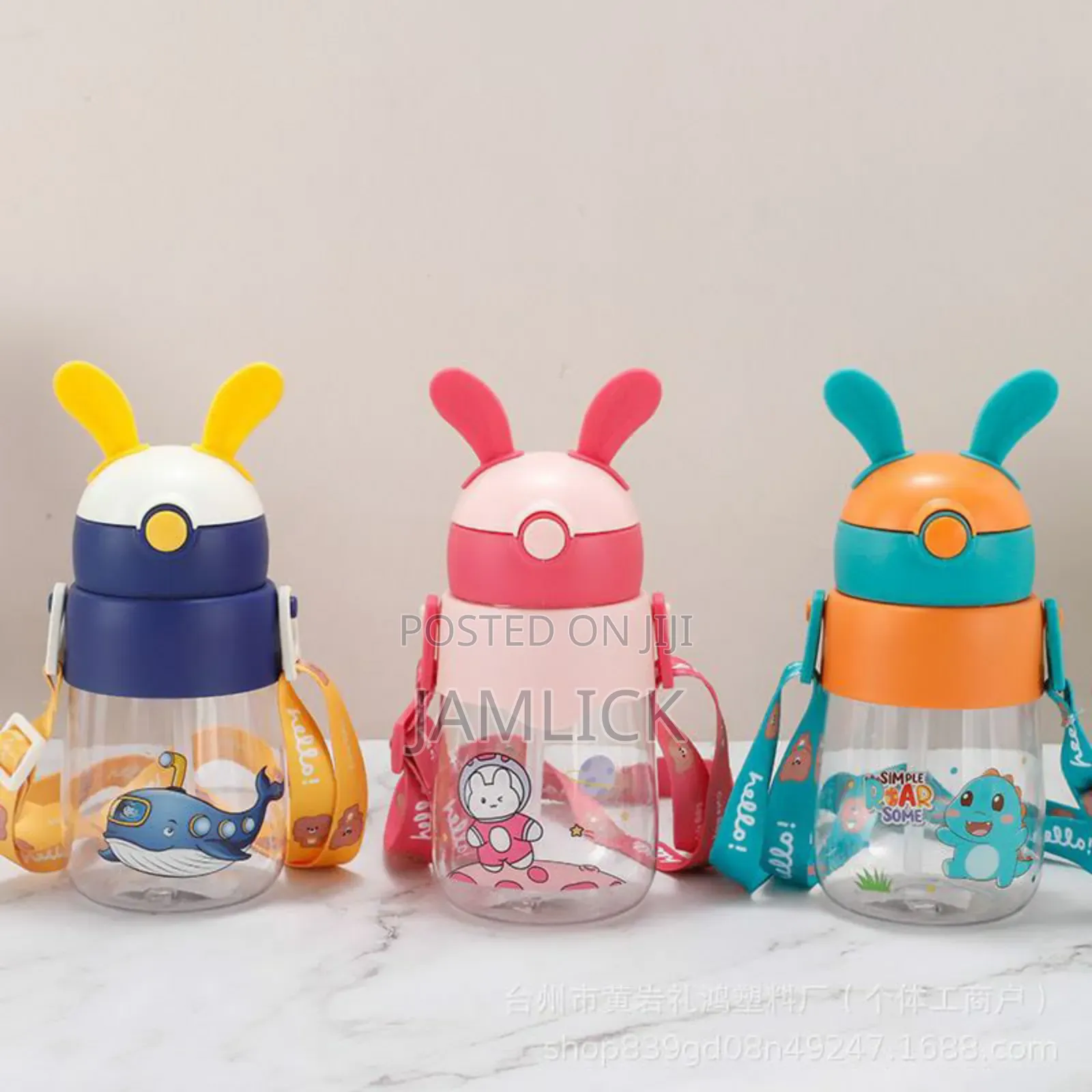 450ml Rabbit Ear Children Water Bottle - Ev