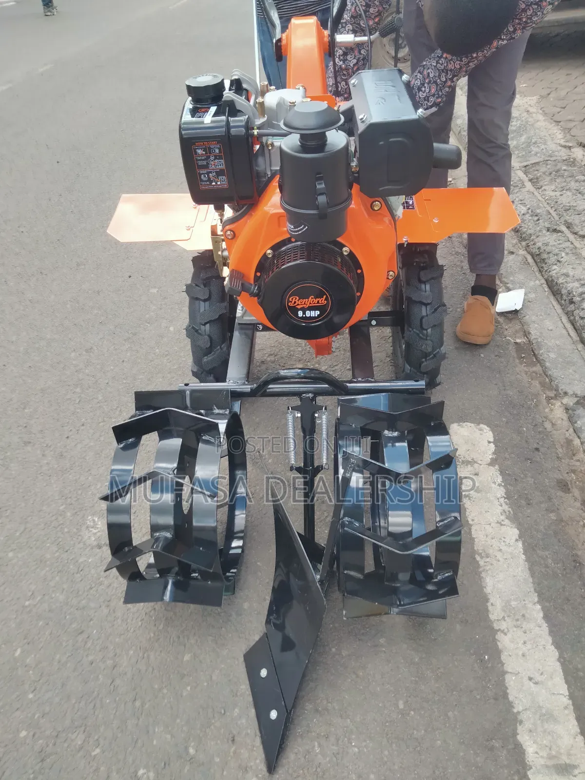 Two Wheeled Power Tiller
