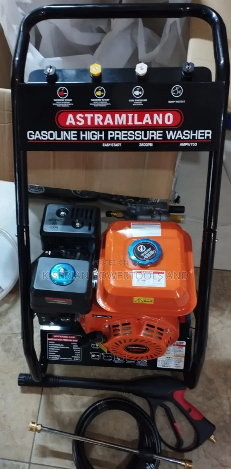 Commercial Astamilano Pressure Washer/Gasoline High Pressure Washer