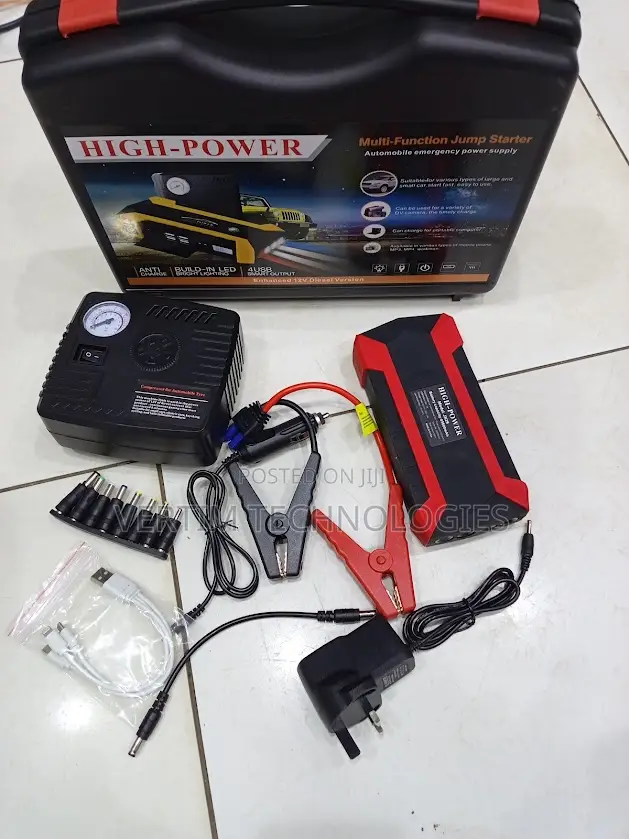 Heavy Duty 12v 99800mah Car Jump Starter With Air Pump Function