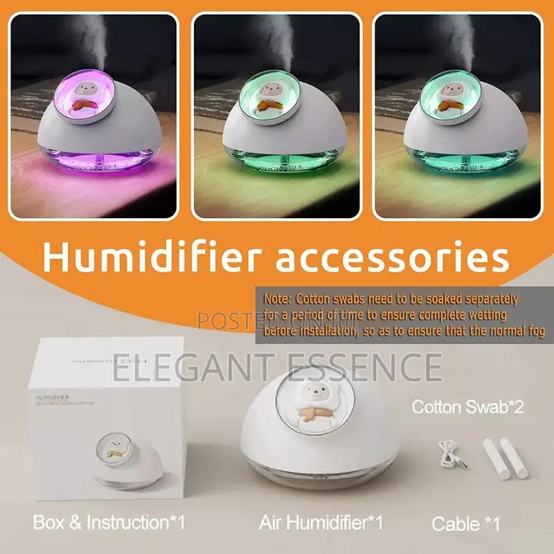 H2o Teddy Bear Desktop Humidifier (160ml)