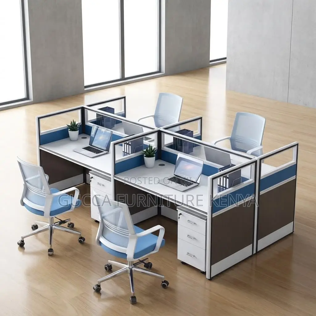 4-seater Modular Office Team Workstation