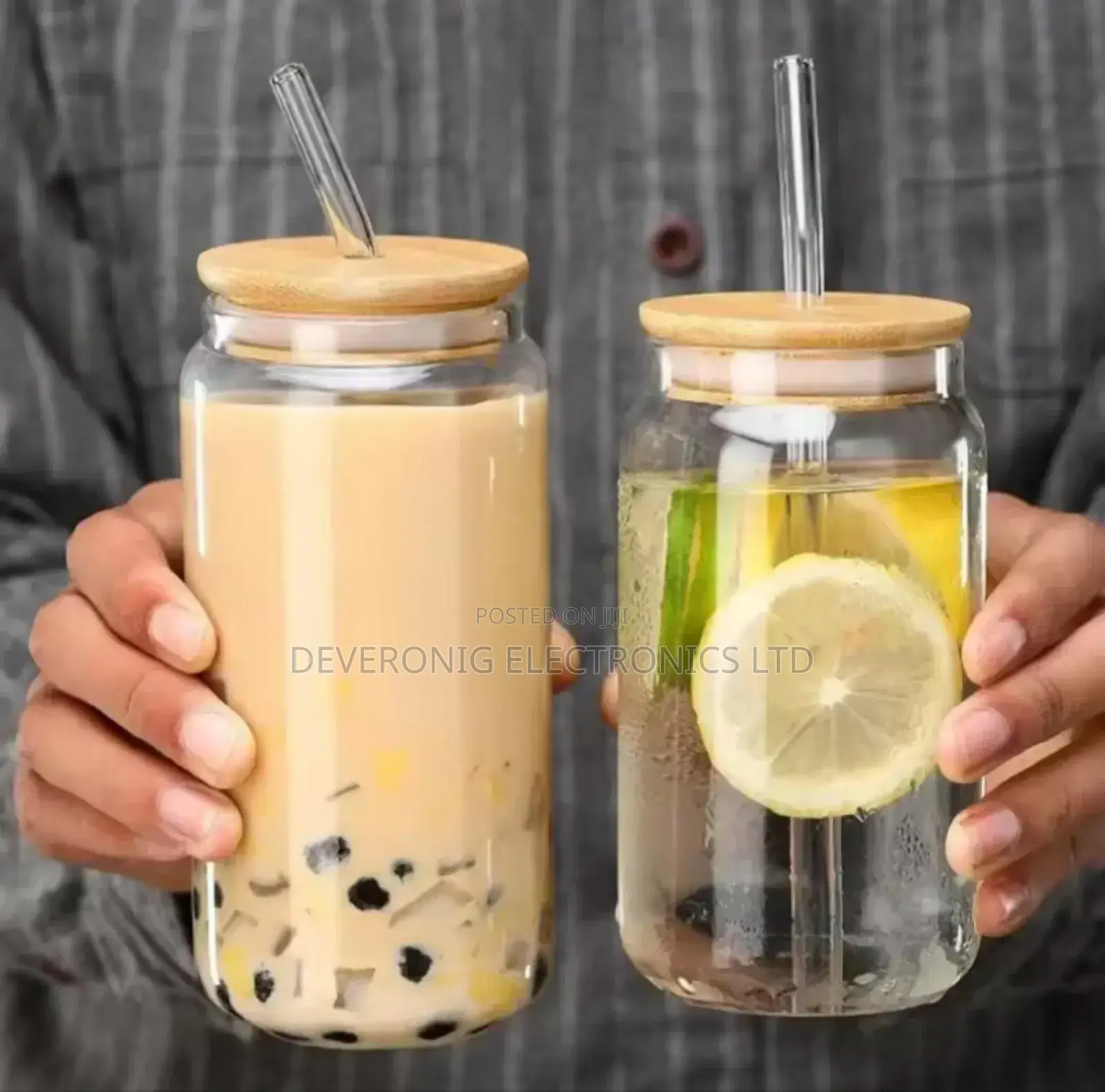 *Portable Smoothie Jar With Straw