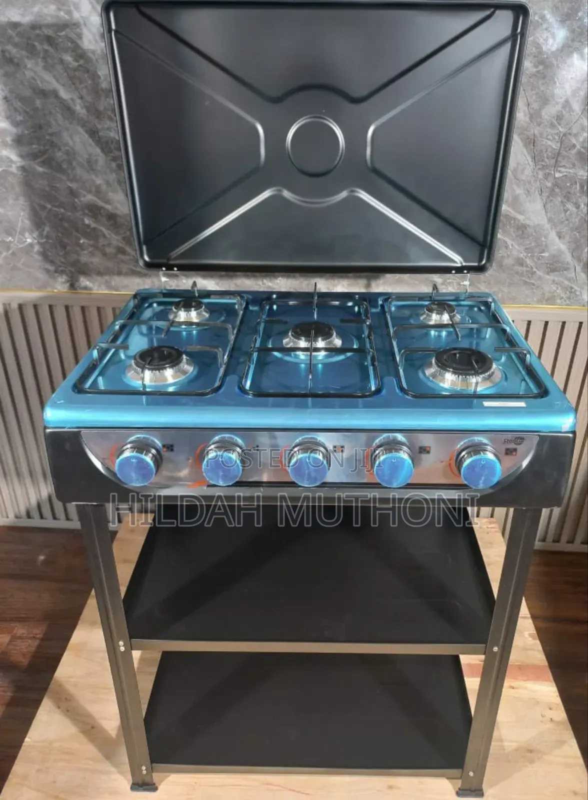 Starlux 5 Burner Standing Cooker With Shelves