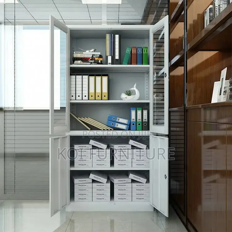Office Cabinet; Grey Executive Two Doors Filing Cabinets
