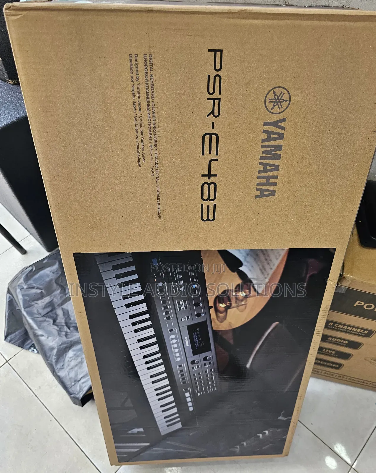 New Model Yamaha PSR E483 Professional Keyboard Complete With Adapter