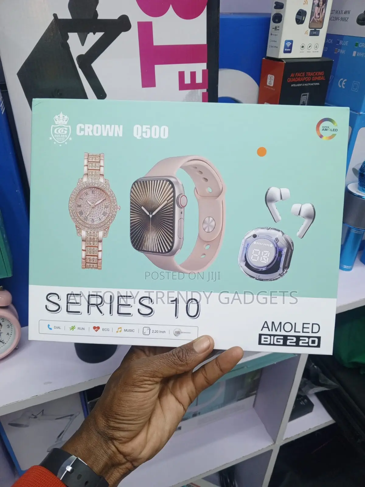 Crown Q500 Series 10 Smartwatch Amoled Display Bluetooth Call