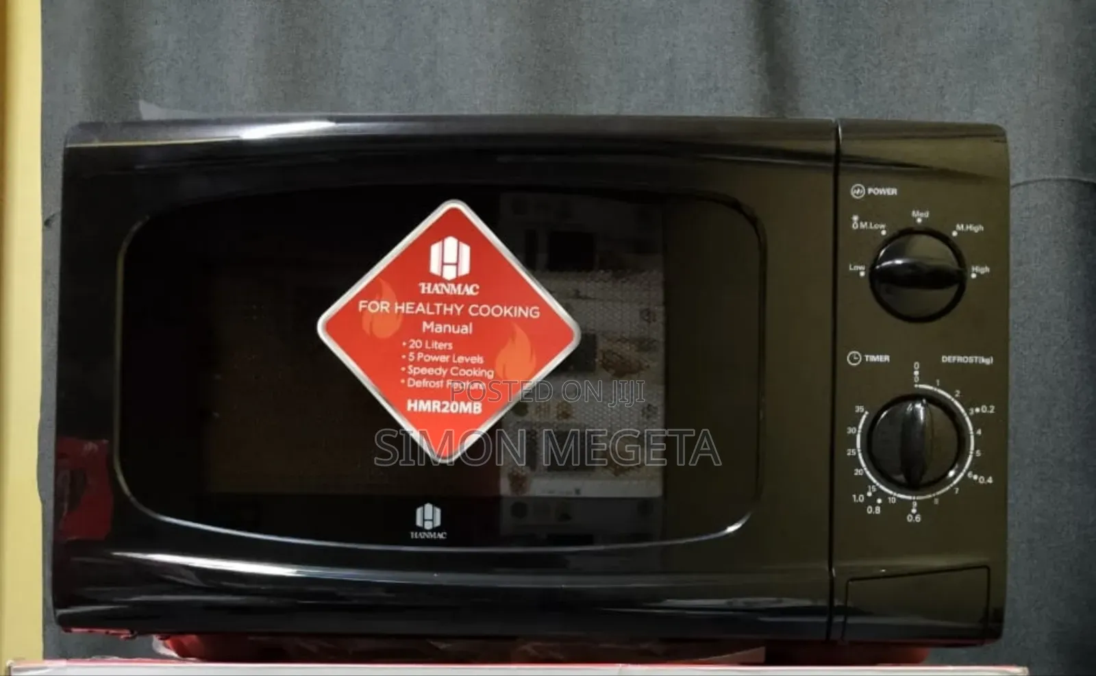 Efficient Affordable Hanmac 20l Black White Manual Microwave 3year