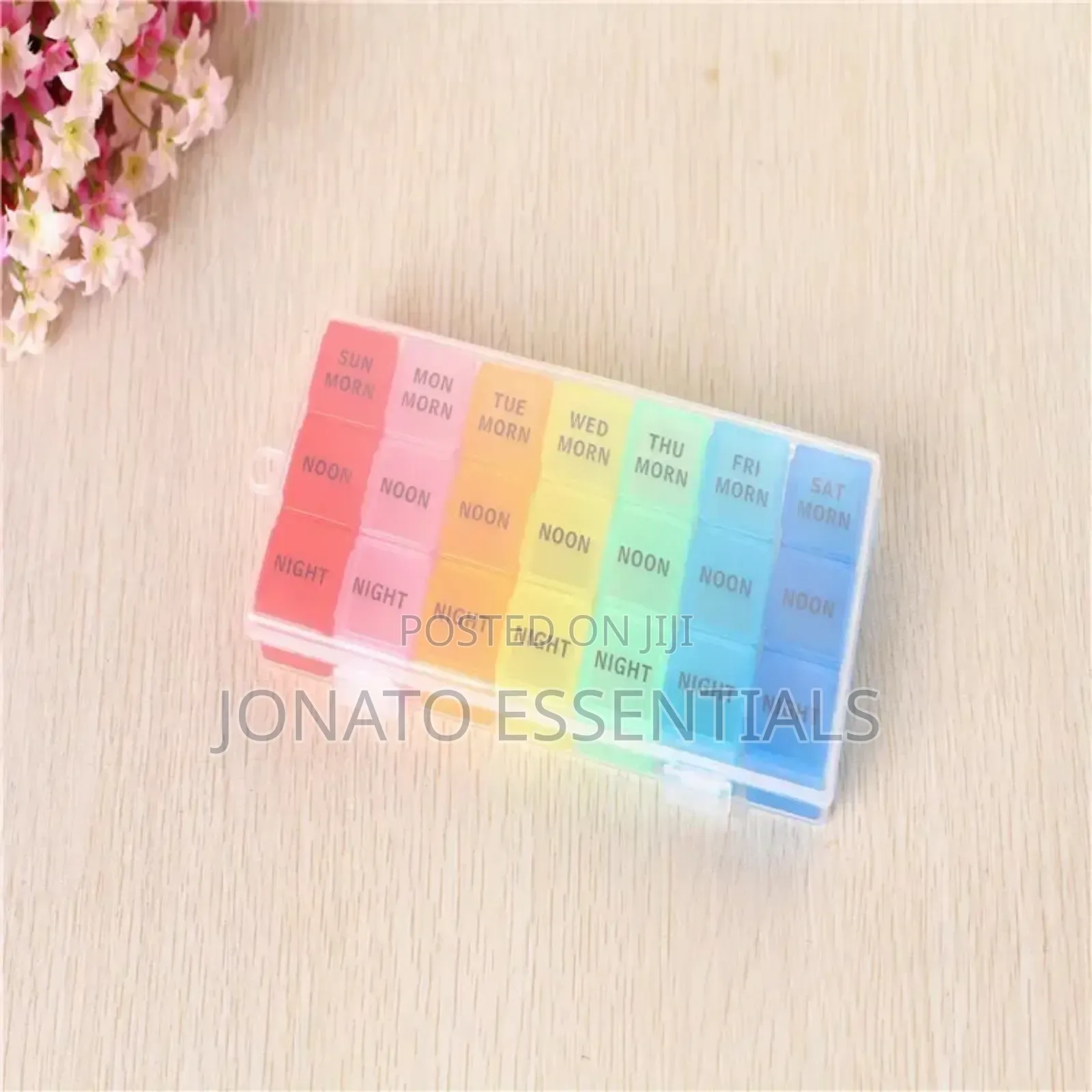 7 Day Weekly Pill Organizer Box 21 Slots Medicine Storage