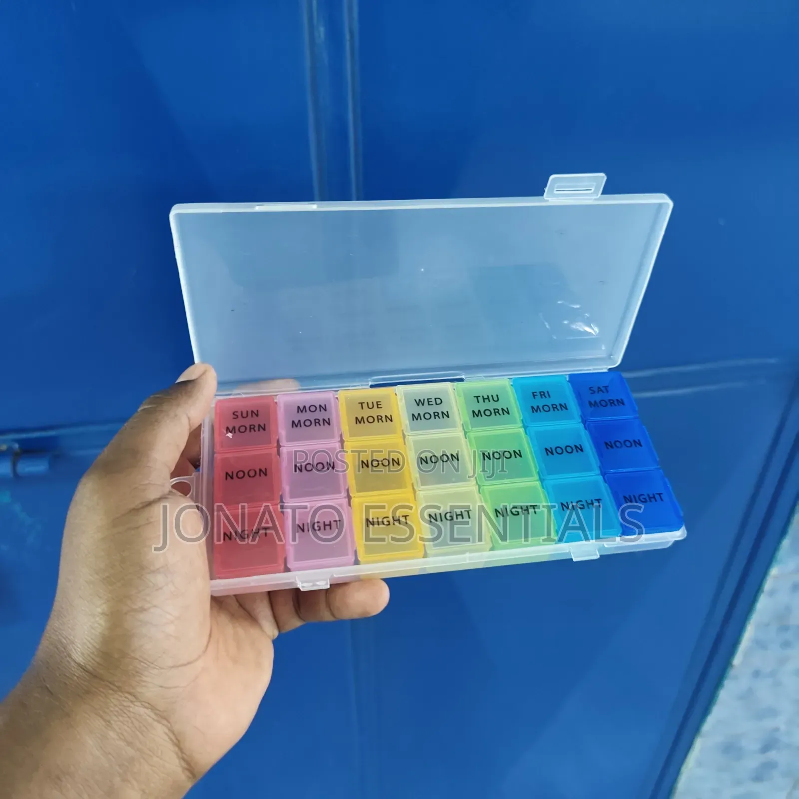 7 Day Weekly Pill Organizer Box 21 Slots Medicine Storage