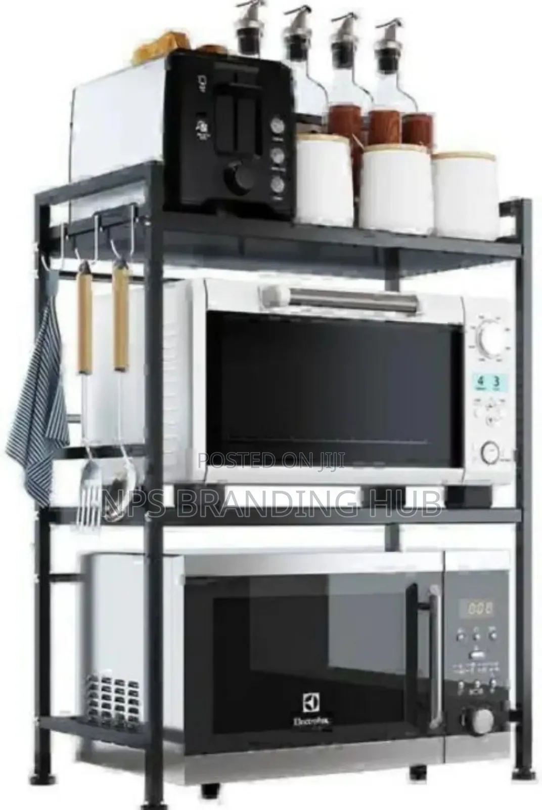 2tier Heavy Duty Telescopic Adjustable Microwave Stand S.A