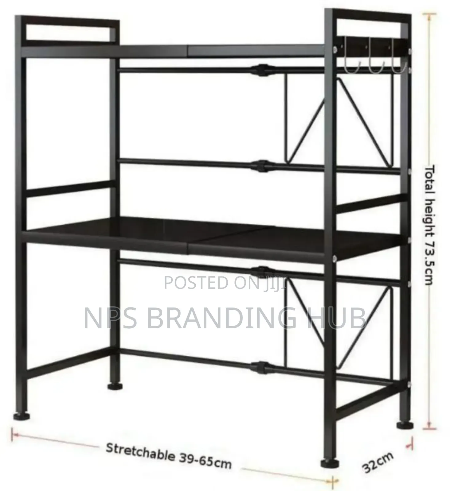 2tier Heavy Duty Telescopic Adjustable Microwave Stand S.A
