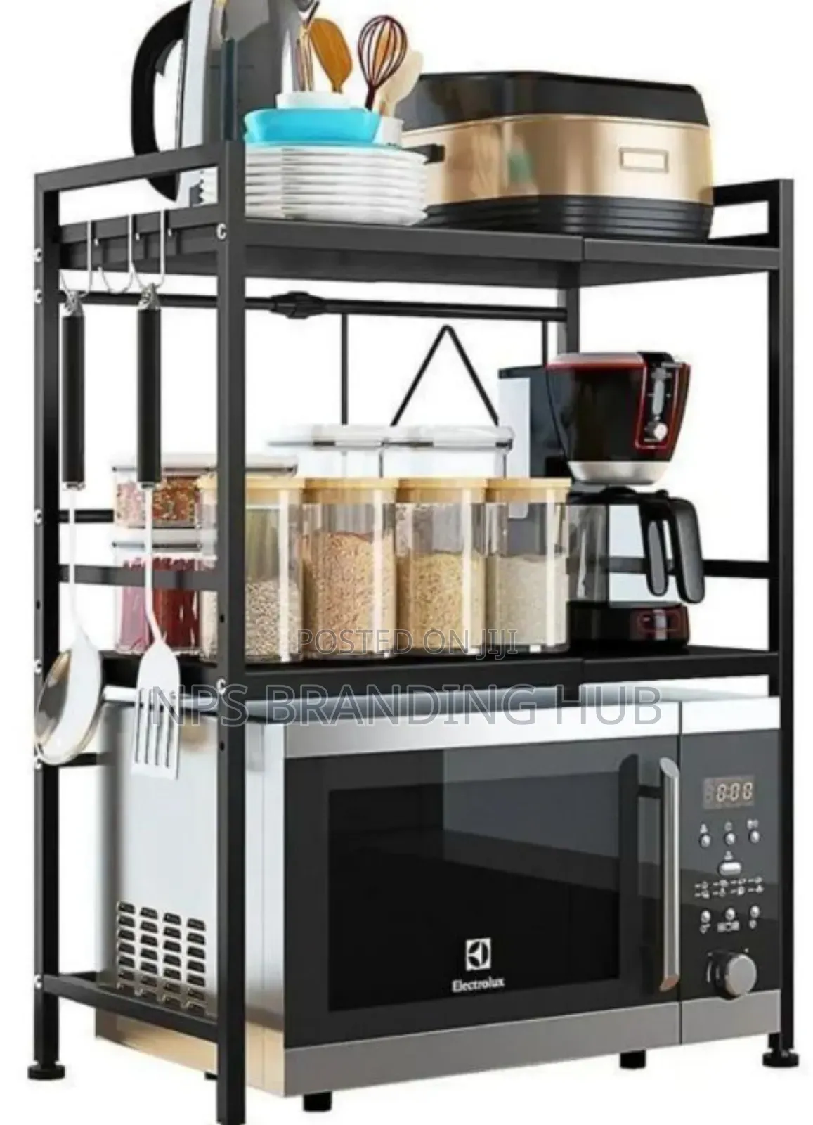 2tier Heavy Duty Telescopic Adjustable Microwave Stand S.A
