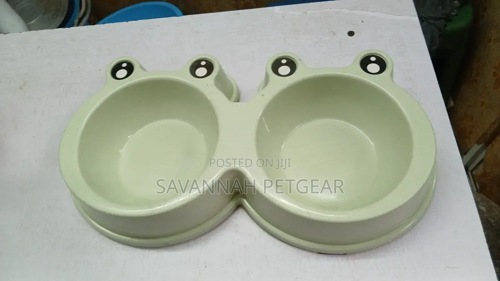 Cat or Dog Double Bowl - Beige Colour