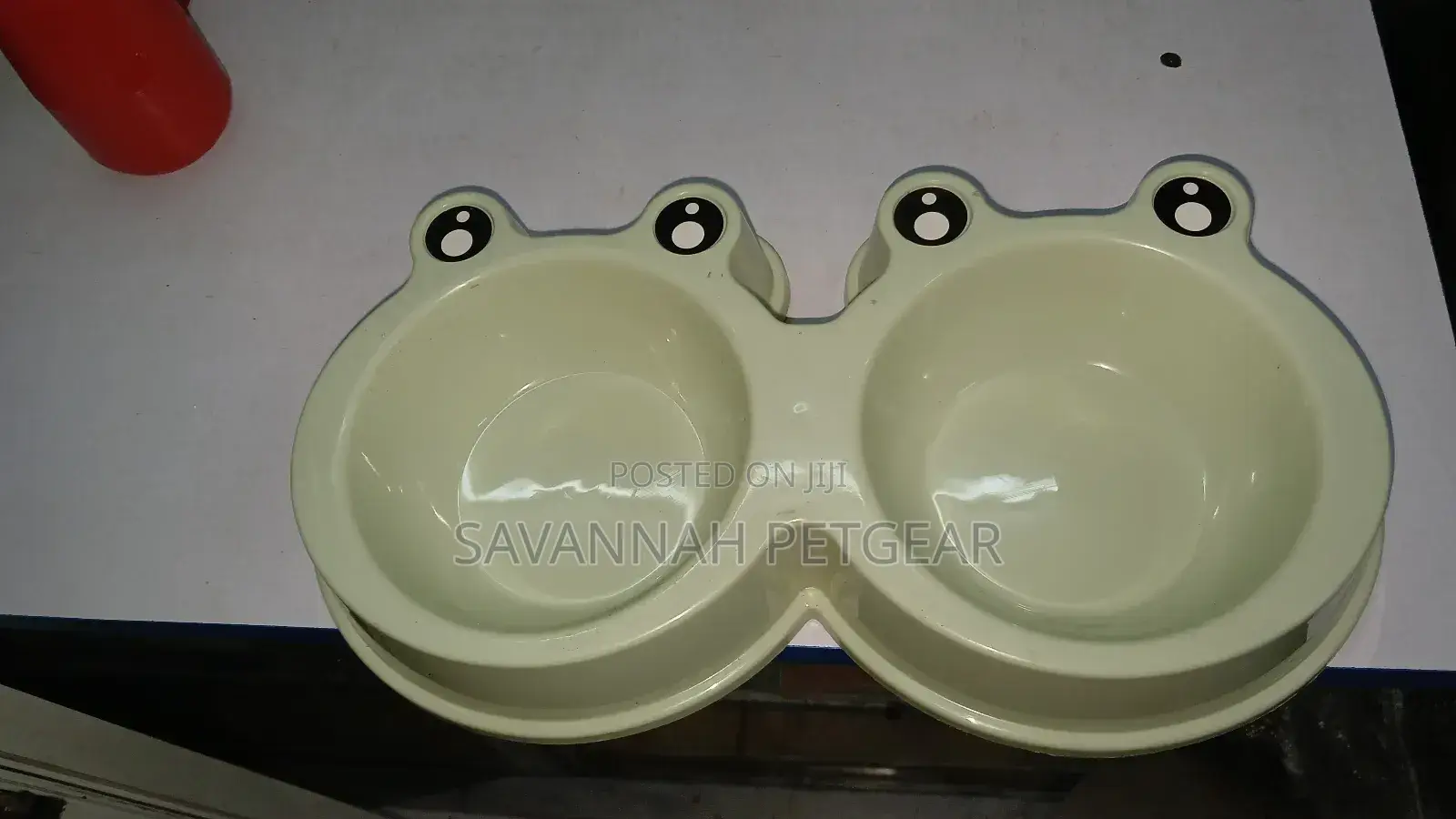 Cat or Dog Double Bowl - Beige Colour