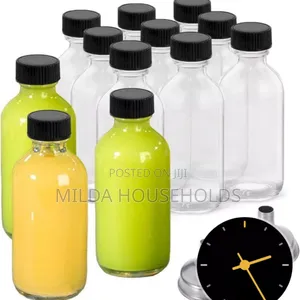 *Set of 5 Gingershots Glass Bottles.