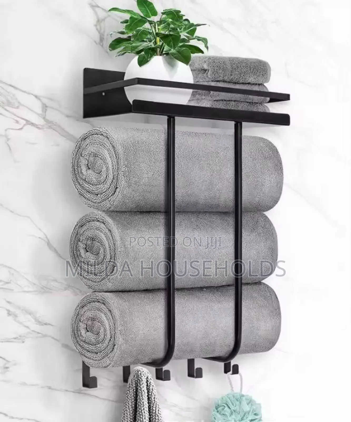 Multifunctional Bathroom Towel Holder.