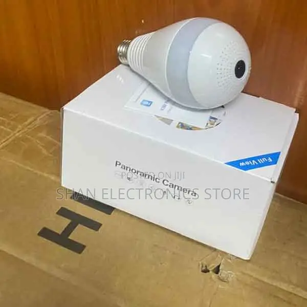Panorama 360 Degree Wi-Fi Light Bulb Camera; 2.4/5g CCTV Bulb PTZ