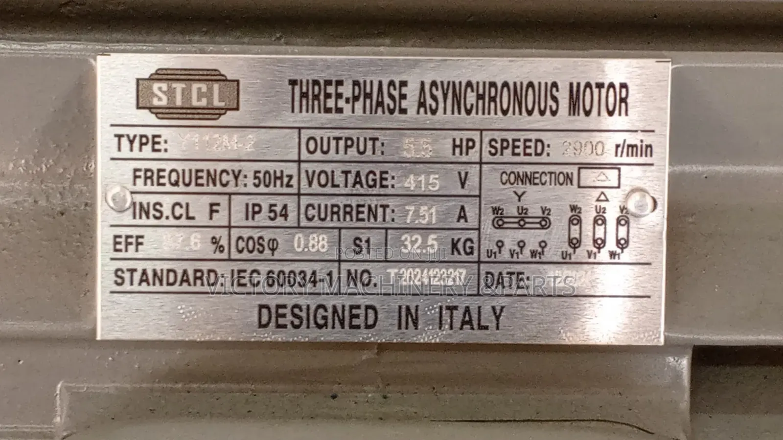 Stcl 5.5hp 3phase High Speed Motor 2900rpm
