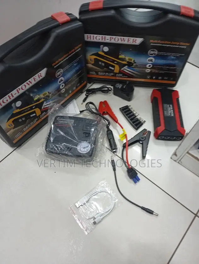 Heavy-Duty 12v 99800mah Car Jump Starter With Built-in Tire Inflator