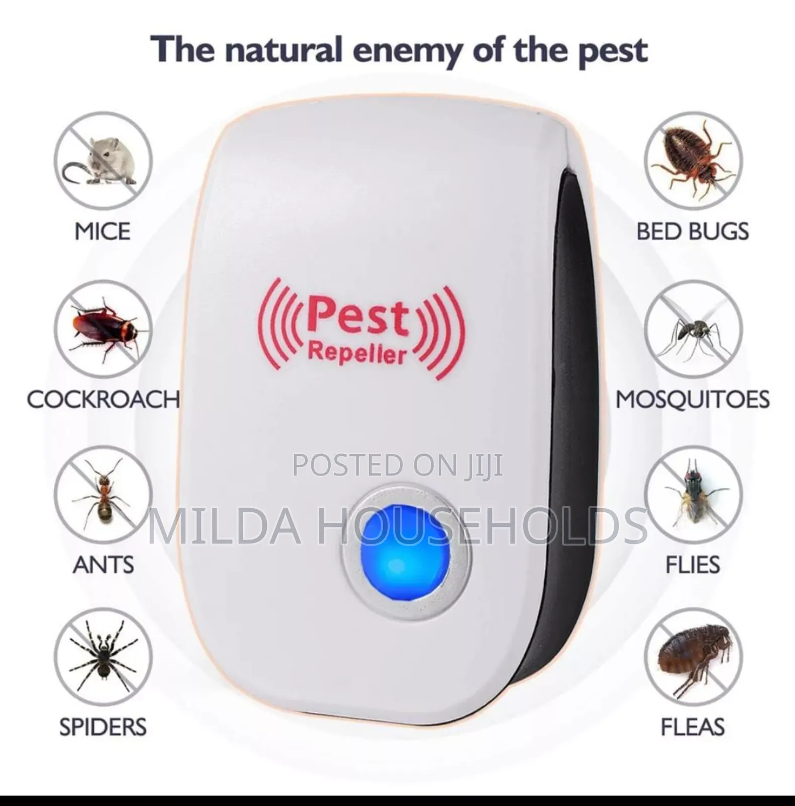 *Ultrasonic Pest Repellent for Multifunctional Pest Control.