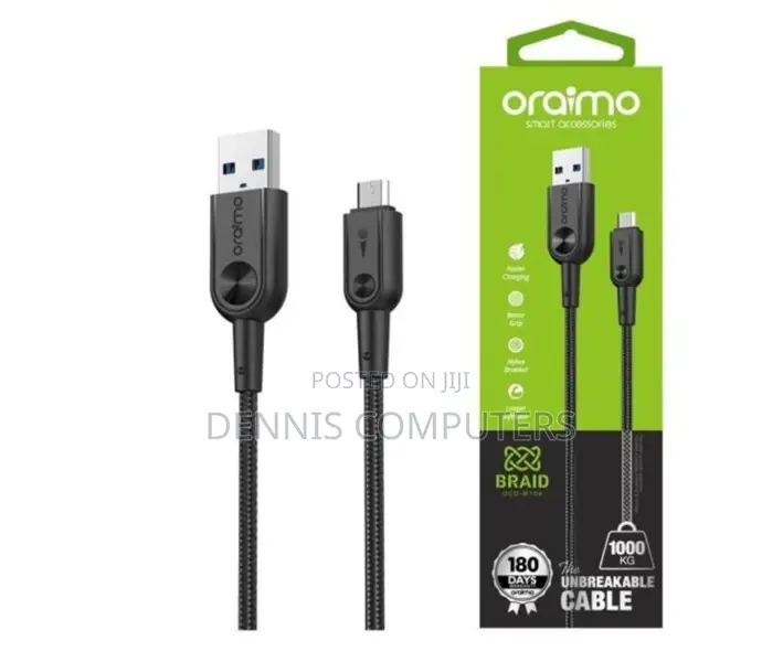 Oraimo Ocd-M56 Data Cable 2 Meter Fast Charging 5v2a Micro
