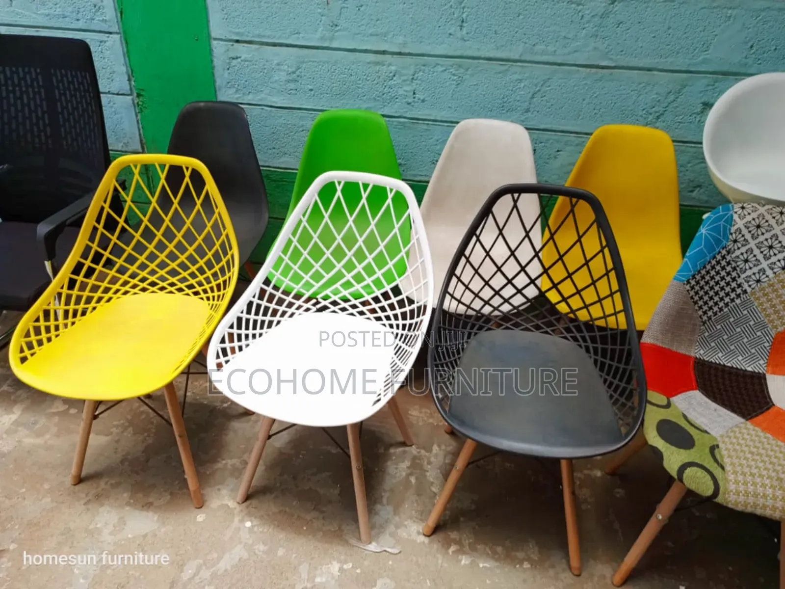 Simple Mesh Eames Chairs