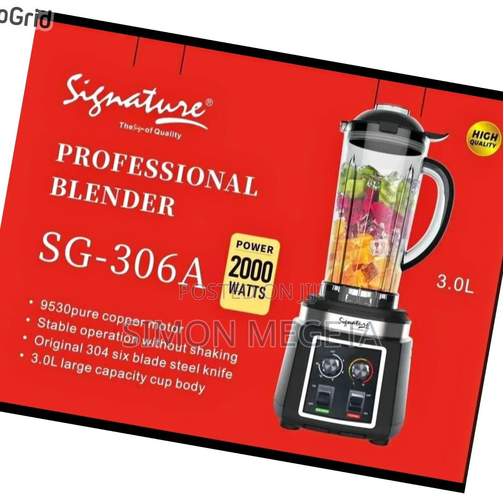 In Stock Signature Commercial 3 Litres Blender Available