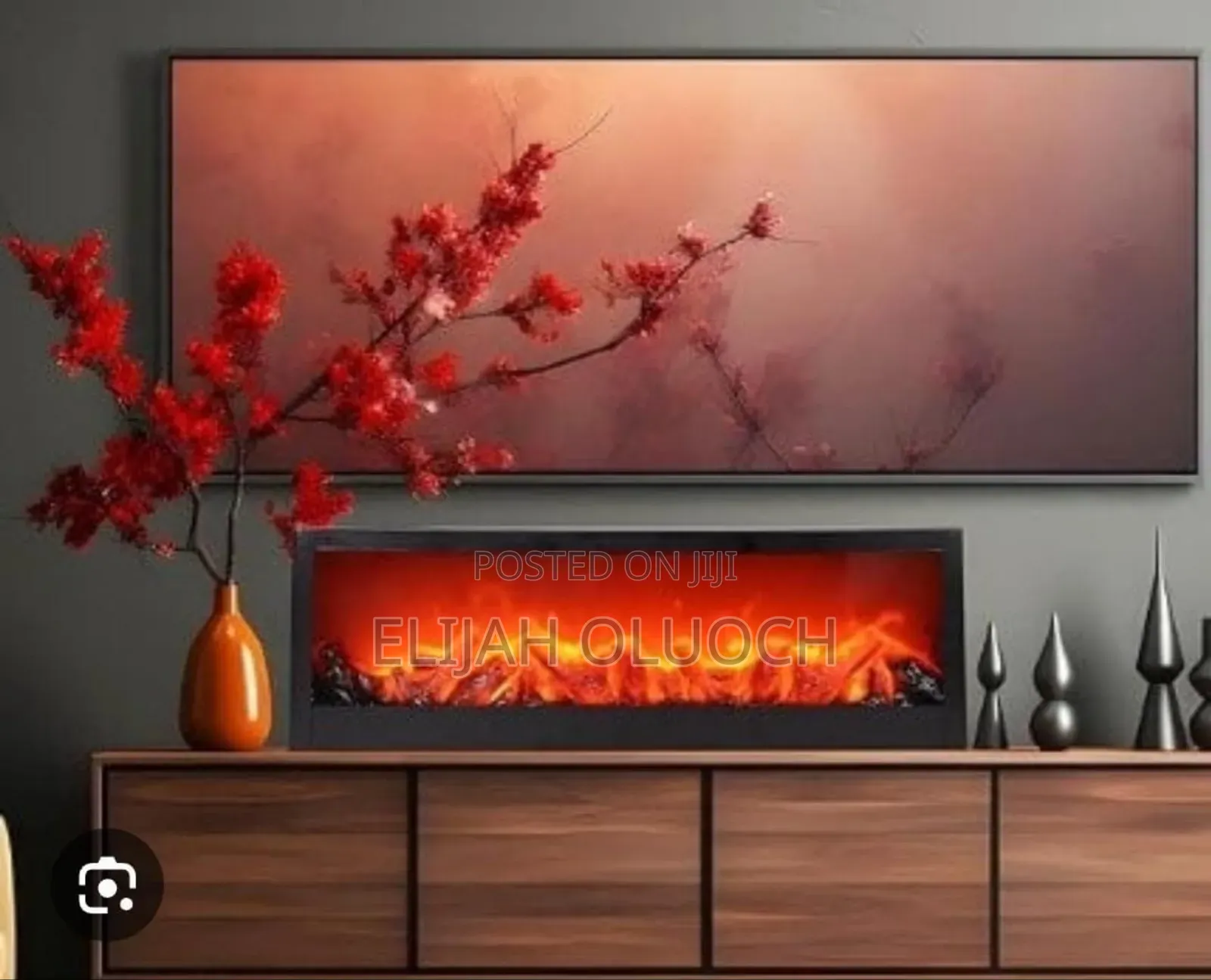Big Size  Fireplace Decorative Lantern Display Size (60cmx10cmx20cm)