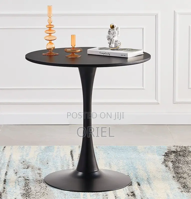Dining Tables: Dual-Use Round Dining and Work Table