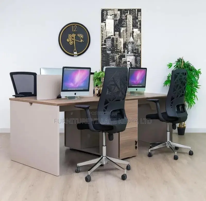 Workstation; 4-way Modular Office Workstation