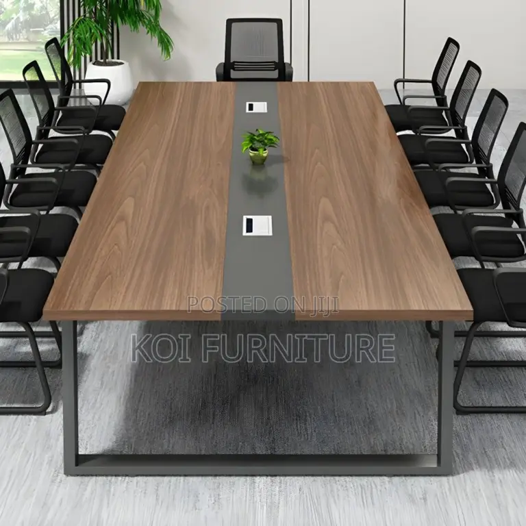 Office Table : 2.4m Hard Wood Boardroom Office Table