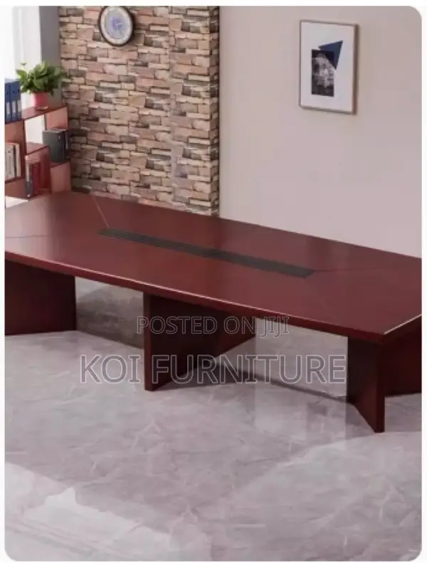 Office Table: 2.4m Mahogany Executive Office Table